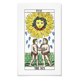 Die Sun-Tarot-Karte Fotodruck