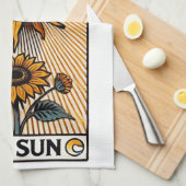 Die Sun-Tarot-Karte Geschirrtuch (Viertel Falte)