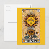 Die Sun-Tarot-Karte Postkarte (Vorne/Hinten)