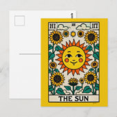 Die Sun-Tarot-Karte Sonnenschein Postkarte (Vorne/Hinten)