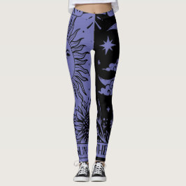 Die Sun- und Moon-Tarot-Karte Leggings