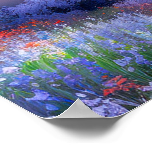 Die Sunset Serenade am Mountain Lake Poster (Ecke)