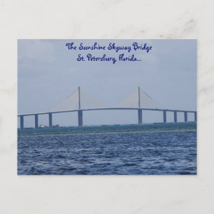 Die Sunshine Skyway Bridge Postkarte