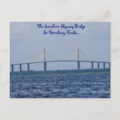 Die Sunshine Skyway Bridge Postkarte (Vorderseite)