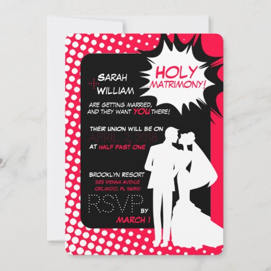 Die Supermächte des Ehestands! Einladung (Vorderseite)