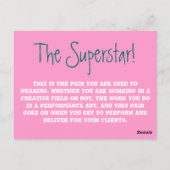 Die Superstar-BGBOP. Postkarte (Rückseite)