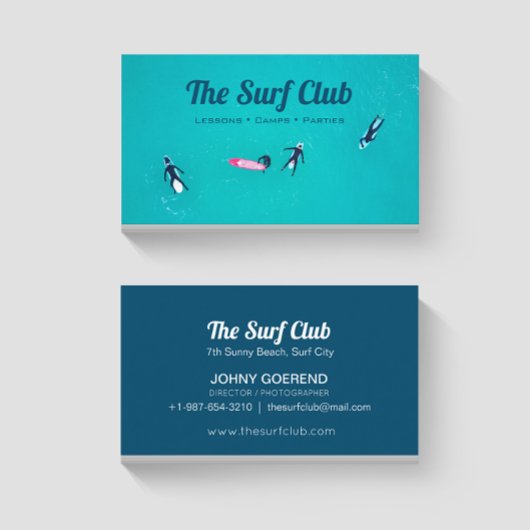 Die Surf Club Business Card Visitenkarte