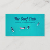 Die Surf Club Business Card Visitenkarte (Vorderseite)