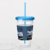 Die Surfanlage im Pazifischen Ozean Acryltrinkbecher (Rechts)