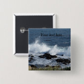 Die Surfanlage im Pazifischen Ozean Button (Vorne & Hinten)