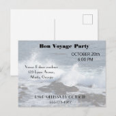 Die Surfanlage im Pazifischen Ozean Einladungspostkarte (Vorne/Hinten)