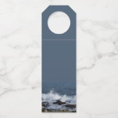 Die Surfanlage im Pazifischen Ozean Flaschenanhänger (Rückseite)