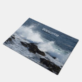 Die Surfanlage im Pazifischen Ozean Fußmatte (Schrägansicht)