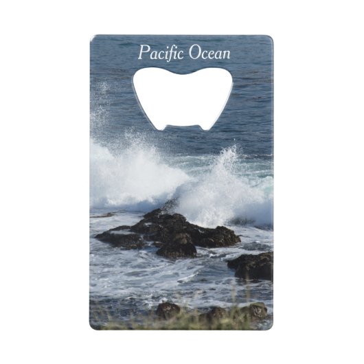 Die Surfanlage im Pazifischen Ozean Geldbeutel Flaschenöffner (Vorderseite)