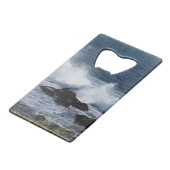 Die Surfanlage im Pazifischen Ozean Geldbeutel Flaschenöffner (Rückseite Schrägansicht)