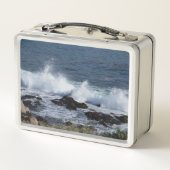 Die Surfanlage im Pazifischen Ozean Metall Brotdose (Rückseite)