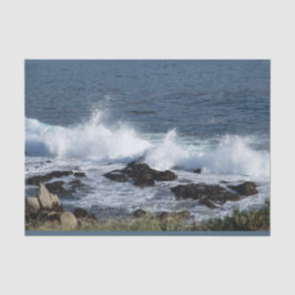 Die Surfanlage im Pazifischen Ozean Seidenpapier