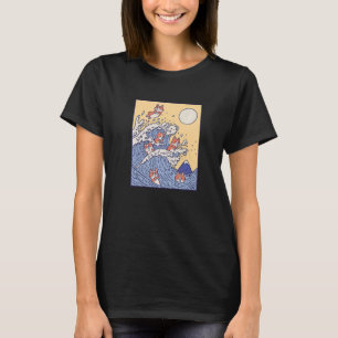 Die Surfwelle Corgi Kanagawa Big Wave Corgi Sur T-Shirt