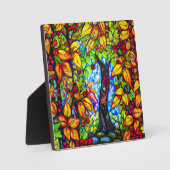 Die surreale digitale Kunst des Apple Trees Fotoplatte (Vorderseite)