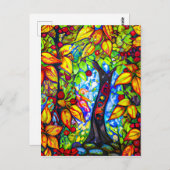 Die surreale digitale Kunst des Apple Trees Postkarte (Vorne/Hinten)