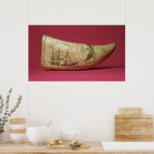 Die Susan an der Küste von Japan' Scrimshaw Poster (Küche)