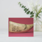 Die Susan an der Küste von Japan' Scrimshaw Postkarte (Stehend Vorderseite)