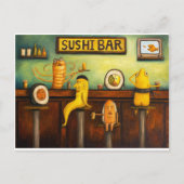 Die Sushi-Bar Postkarte (Vorderseite)