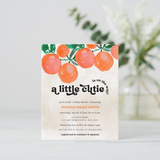 Die Süsse des Budgets ist auf dem Weg zur Orangen (Stehend Vorderseite)