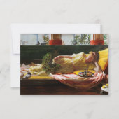 Die Süße des Doing Nothing Dolce far Niente Dankeskarte (Vorderseite)