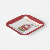 Die süße kleine Maschenhalle ist auf dem Weg Pappteller (Gewinkelt)