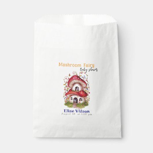 Die süße Mashroom-Fee ist auf dem Weg Geschenktütchen (Vorderseite)