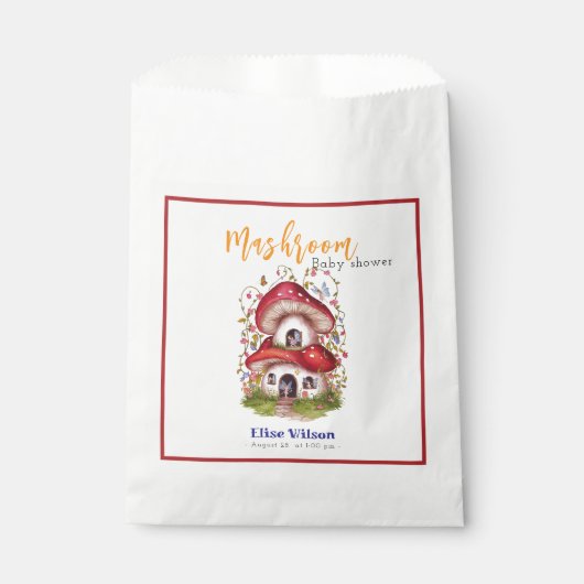 Die süße Mashroom-Fee ist auf dem Weg Geschenktütchen (Vorderseite)