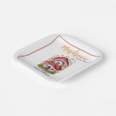 Die süße Mashroom-Fee ist auf dem Weg Pappteller (Gewinkelt)