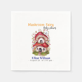 Die süße Mashroom-Fee ist auf dem Weg Serviette