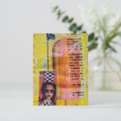 Die süße Mixed-Media-Collage Postkarte (Stehend Vorderseite)