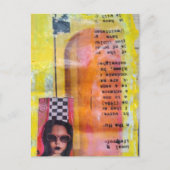 Die süße Mixed-Media-Collage Postkarte (Vorderseite)