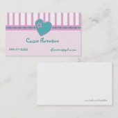 Die süße Telefonkarte des Mädchens Telefonnummerkarte (Vorne/Hinten)