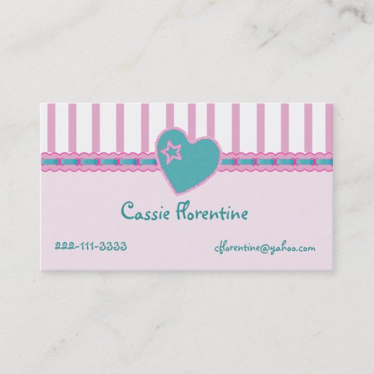 Die süße Telefonkarte des Mädchens Telefonnummerkarte (Vorderseite)
