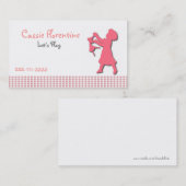 Die süße Telefonkarte des Mädchens Telefonnummerkarte (Vorne/Hinten)