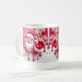 Die süße Überraschung des Weihnachtsmanns Kaffeetasse (Vorderseite Links)