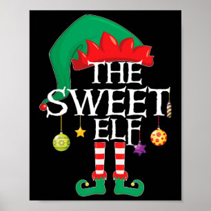 Die süßen Elf Squad Weihnachten passt Familie Weih Poster