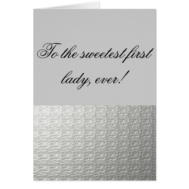 Die süßeste erste Dame (Vorne)