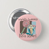 Die süßeste große Schwester der Welt Button (Vorne & Hinten)