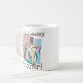 Die süßeste große Schwester der Welt Kaffeetasse (Vorderseite Links)
