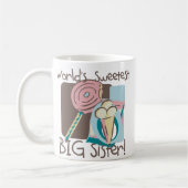 Die süßeste große Schwester der Welt Kaffeetasse (Links)