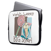 Die süßeste große Schwester der Welt Laptopschutzhülle (Vorderseite Links)