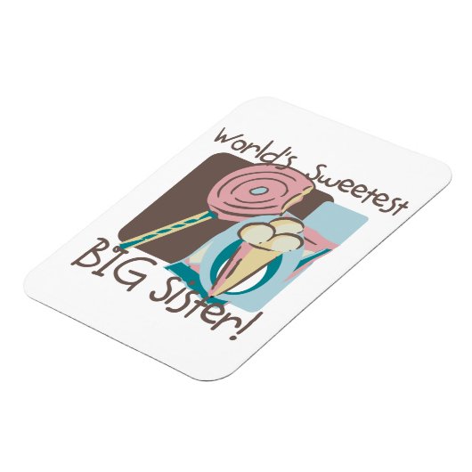 Die süßeste große Schwester der Welt Magnet (Linke Seite)