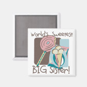 Die süßeste große Schwester der Welt Magnet (Vorderseite/Rückseite)
