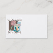 Die süßeste große Schwester der Welt Visitenkarte (Rückseite)