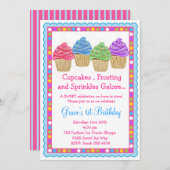 Die süßeste Kuchen-Geburtstags-Einladung Einladung (Vorne/Hinten)